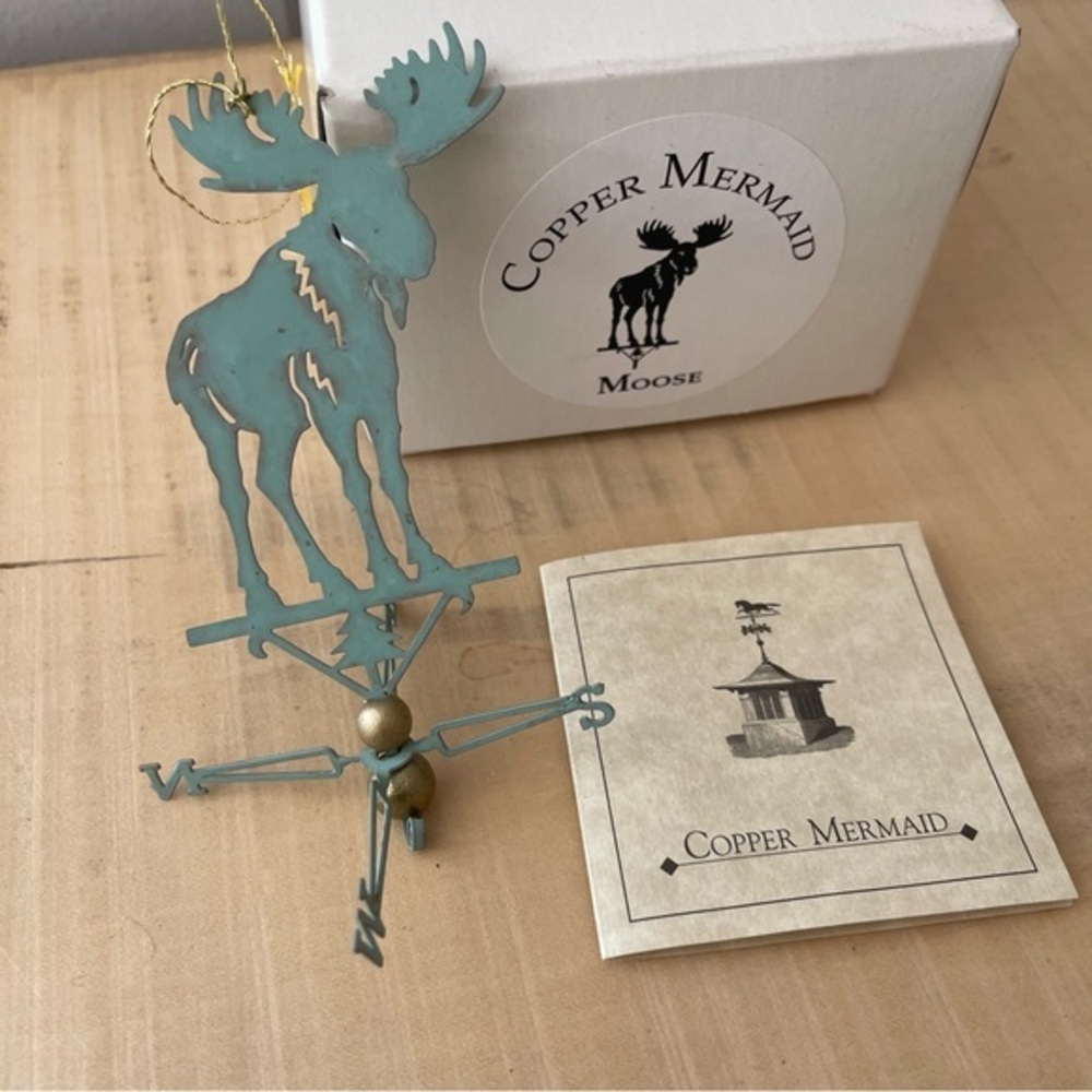 $5 SALE Moose Weathervane Ornament NIB/NWT Holiday Christmas Copper Patina